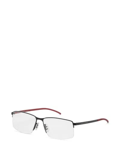 Porsche Design 직사각 프레임 안경 In Metallic
