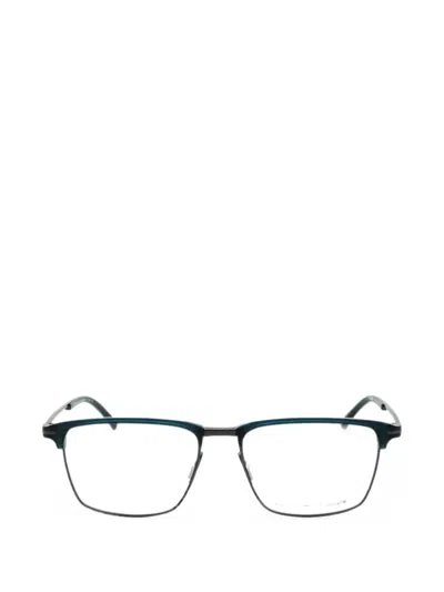 Porsche Design Rectangle-frame Glasses In Blue