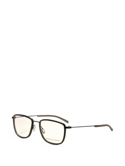 Porsche Design Rectangle-frame Glasses In Grey