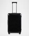 Porsche Design Roadster 27" Expandable Spinner Luggage In Shiny Black