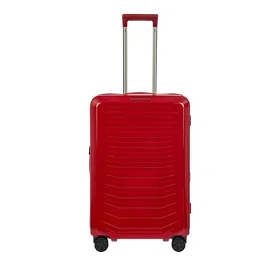 Porsche Design Roadster 27 Expandable Spinner Suitcase In Red