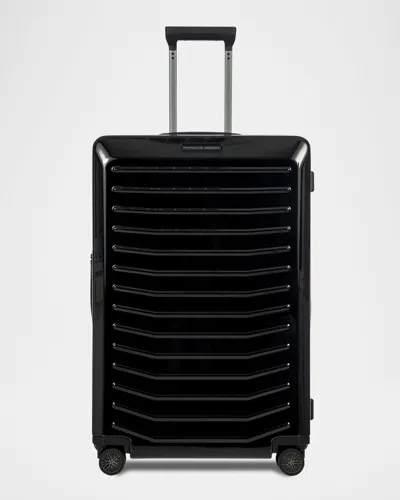 Porsche Design Roadster 30" Expandable Spinner Luggage In Shiny Black