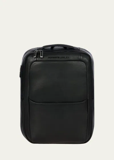 Porsche Design Roadster Leather Backpack S1 In Black