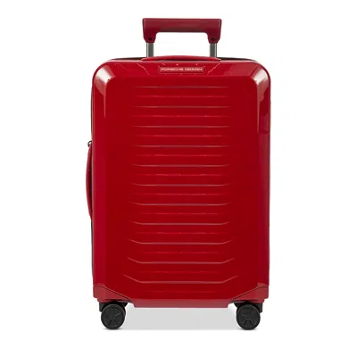 Porsche Design Roadster Hardcase 21 Expandable Spinner Suitcase In Red