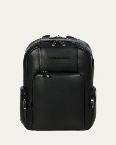 Porsche Design Roadster Leather Backpack M1 In Black