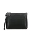 Porsche Design Roadster Leather Clutch Bag In Black