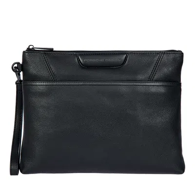 Porsche Design Roadster Leather Evo Clutch In Black