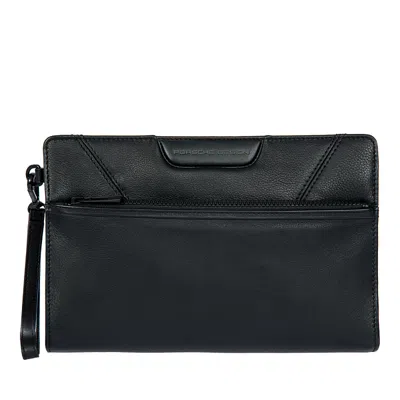 Porsche Design Roadster Leather Evo Clutch In Black