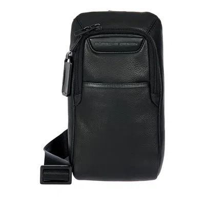 Porsche Design Roadster Leather Evo Crossbody In Black
