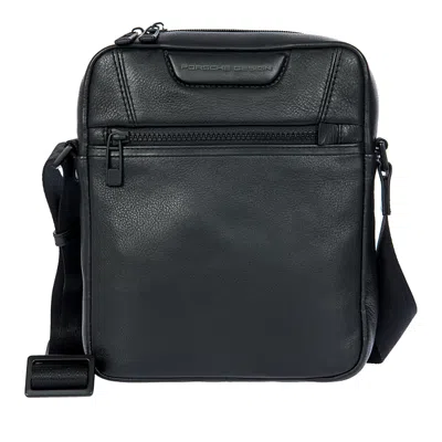 Porsche Design Roadster Leather Evo Shoulder Bag 9 In Black