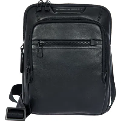 Porsche Design Roadster Leather Evo Shoulder Bag In Black