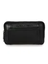 Porsche Design Roadster Leather Travel Pouch In Black