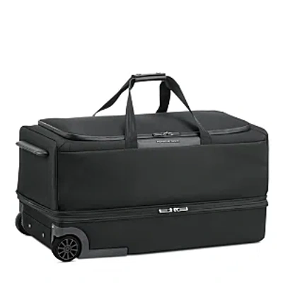 Porsche Design Roadster Nylon Rolling Duffle Bag In Black