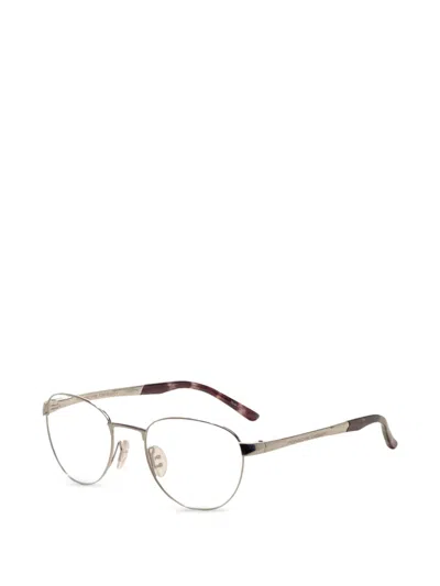 Porsche Design 라운드 프레임 안경 In Gold