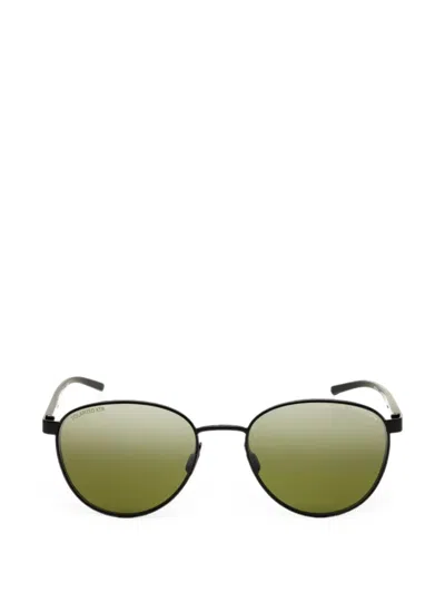 Porsche Design Round-frame Sunglasses In Green