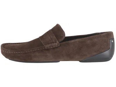 Pre-owned Porsche Design Shoes Leather Moccasins Slipper Brown Size Eu 43 Uk 9 Us 10