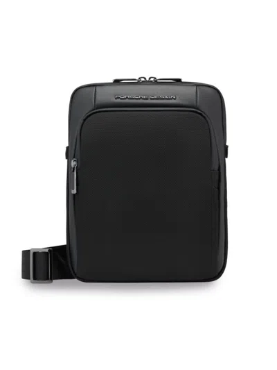 Porsche Design Kids' Small Roadster Nylon Shoulder Bag In Black