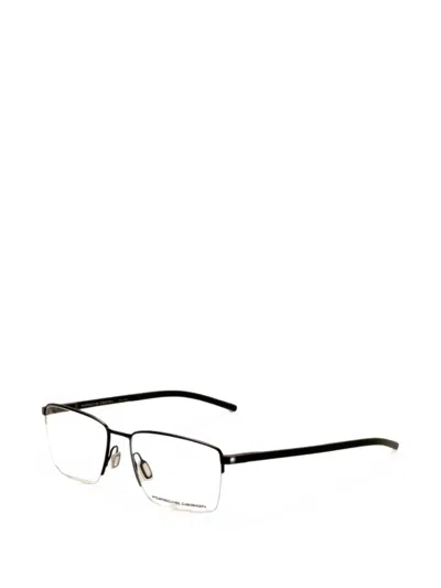 Porsche Design Square-frame Glasses In Black