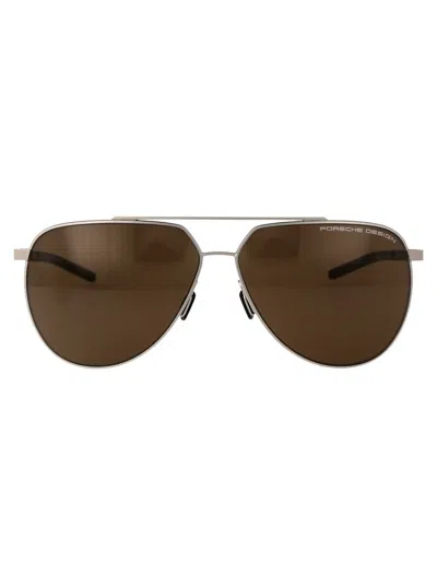 Porsche Design Sunglasses In Metallic
