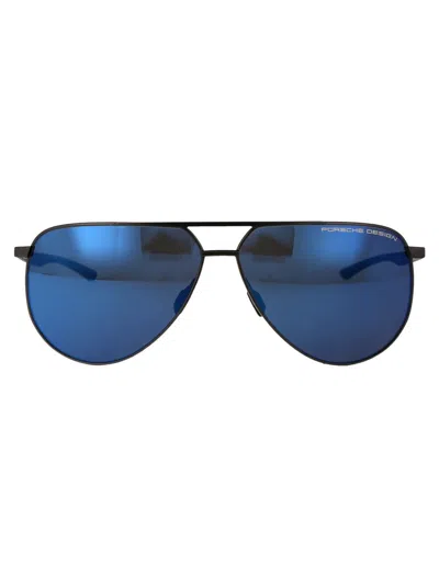Porsche Design Sunglasses In C775 Dark Grey Blue