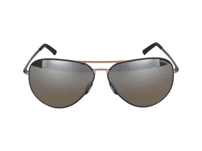 Porsche Design Sunglasses In Copper, Black