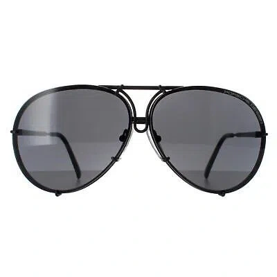 Pre-owned Porsche Design Sunglasses P8478 D Matte Black Dark Green & Spare Brown