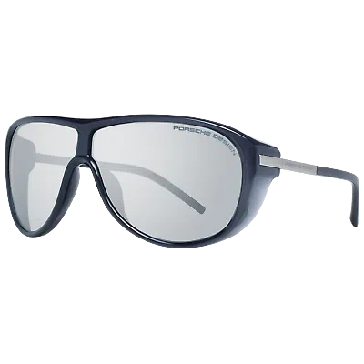 Pre-owned Porsche Design Sunglasses P8598 A 69mm Men Gray/blue Pilot-aviator Full Rim