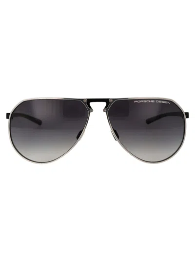 Porsche Design Titanium Black Metal Sunglasses