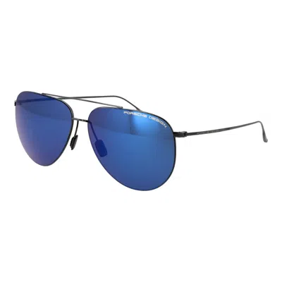 Porsche Design Titanium Sunglasses In Blue