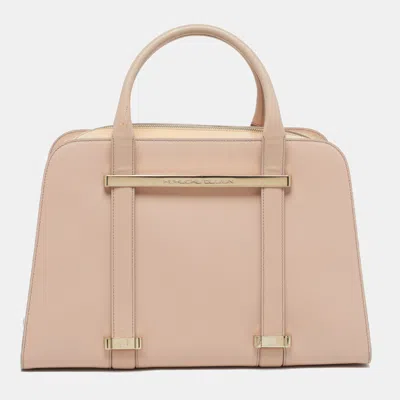 Pre-owned Porsche Design Twin Dusty Pink Patent And Leather Satchel