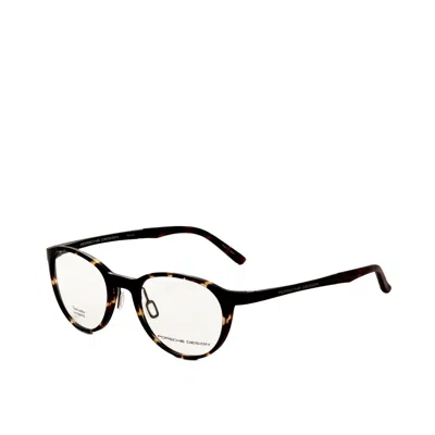Porsche Design Unisex 51 Mm Havana Eyeglasses In Metallic