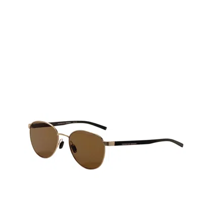 Porsche Design Unisex 54mm Gold Black Opticals In Brown