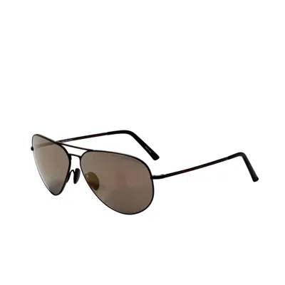Porsche Design Unisex 64mm Dark Brown Sunglasses