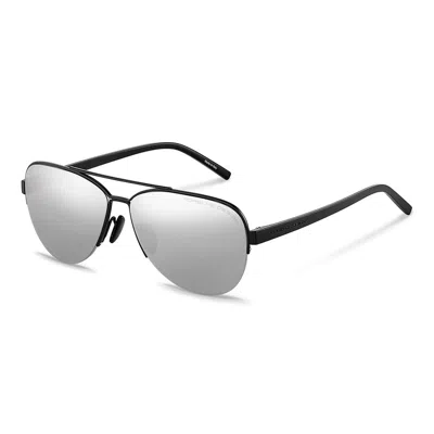 Porsche Design Unisex Sunglasses  Sunglasses P8676 Gbby2 In Black