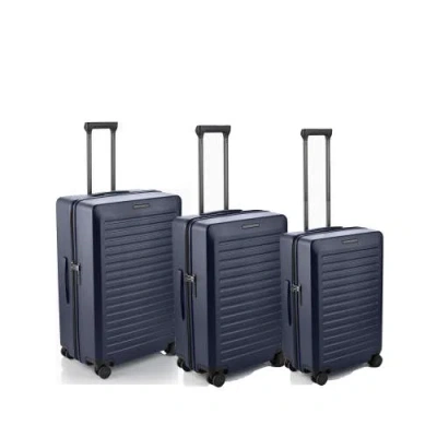 Porsche Design Voyager 2.0 Hardside 3-piece Set In Blue Matte
