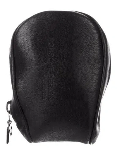 Pre-owned Porsche Design X Carrera Leather Wallet In Black