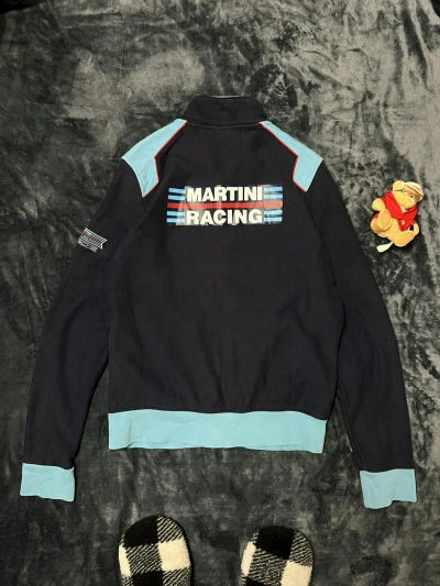Pre-owned Porsche Design X Racing Porsche Design X Martini Racing Vintage Zip Sweatshirt In Blue