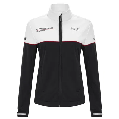 Pre-owned Porsche Motorsport Women's Team Softshell Jacket Black/white