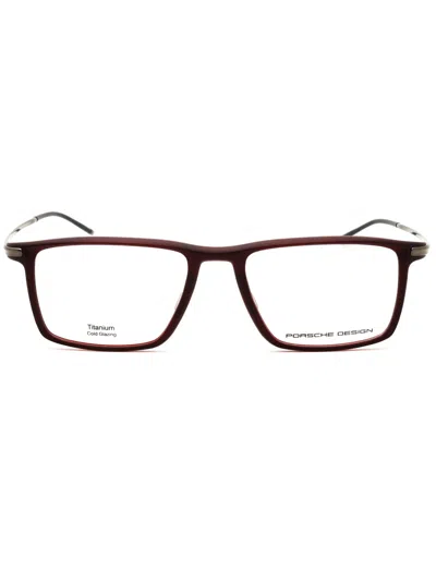 Porsche P8363 Eyeglasses In 54c - Red