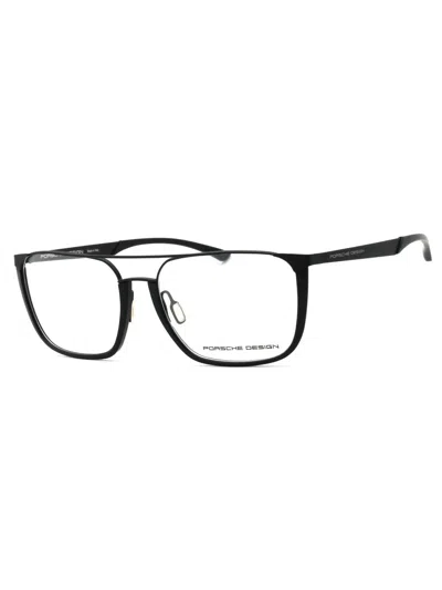 Porsche Rectangular Men's Eyeglasses - P8388 In Black