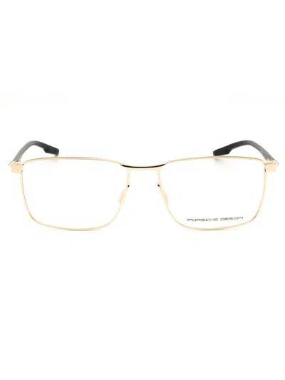 Porsche Sleek Rectangular Metal Men's Eyeglasses In Pattern