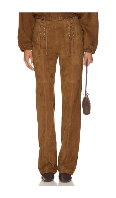 Porsche X Revolve Devon Laced Pants In Brown