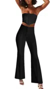 Porshia By Porshia Banks Opulence Pants Set In Black In Black
