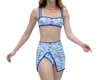 Porshia By Porshia Banks Shi Bikini Set In Multi In Blue