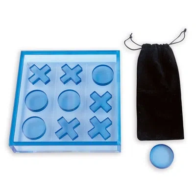 Port 68 2 Player Acrylic Tic Tac Toe In Blue