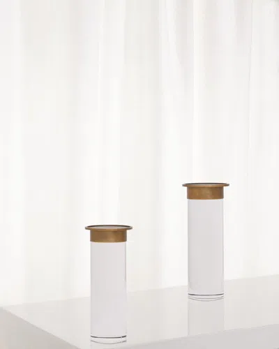 Port 68 Addison Candleholders, Set Of 2 In Brass