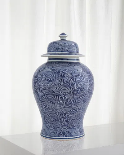 Port 68 Aegean Large Jar In Blue