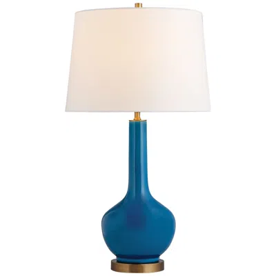 Port 68 Alex Rich Turquoise Glaze Porcelain Vase Table Lamp