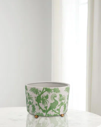 Port 68 Balinese Peacock Center Basin In Green