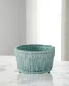 Port 68 Bamboo Garden Celadon Center Basin In Green